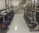 Central vacuum station with two different types of pumps