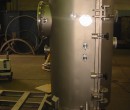 Side view of HV chamber for induction melting